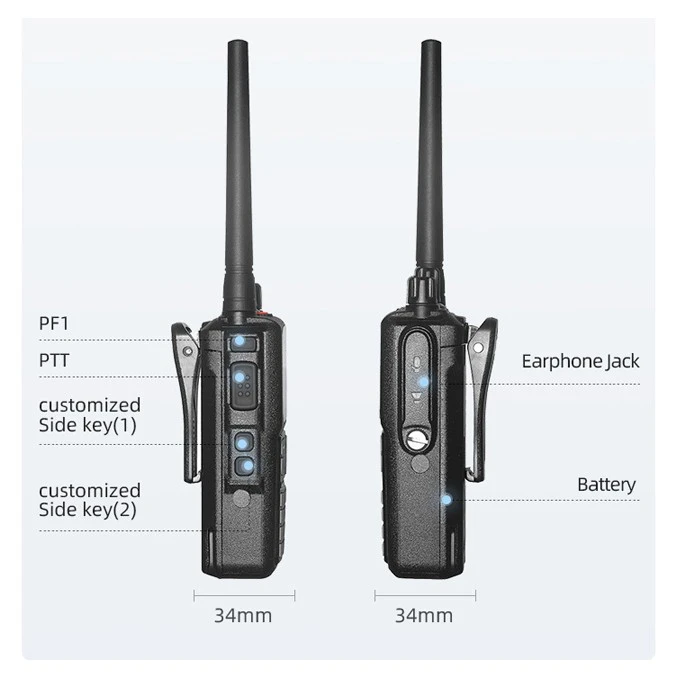 VHF UHF CE Dmr Walkie Talkie